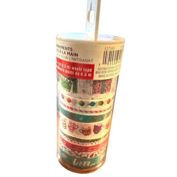 Artminds Christmas Washi Tape 6 Rolls Holiday-Themed Designs Crafts Scrapbooking - Picture 8 of 10